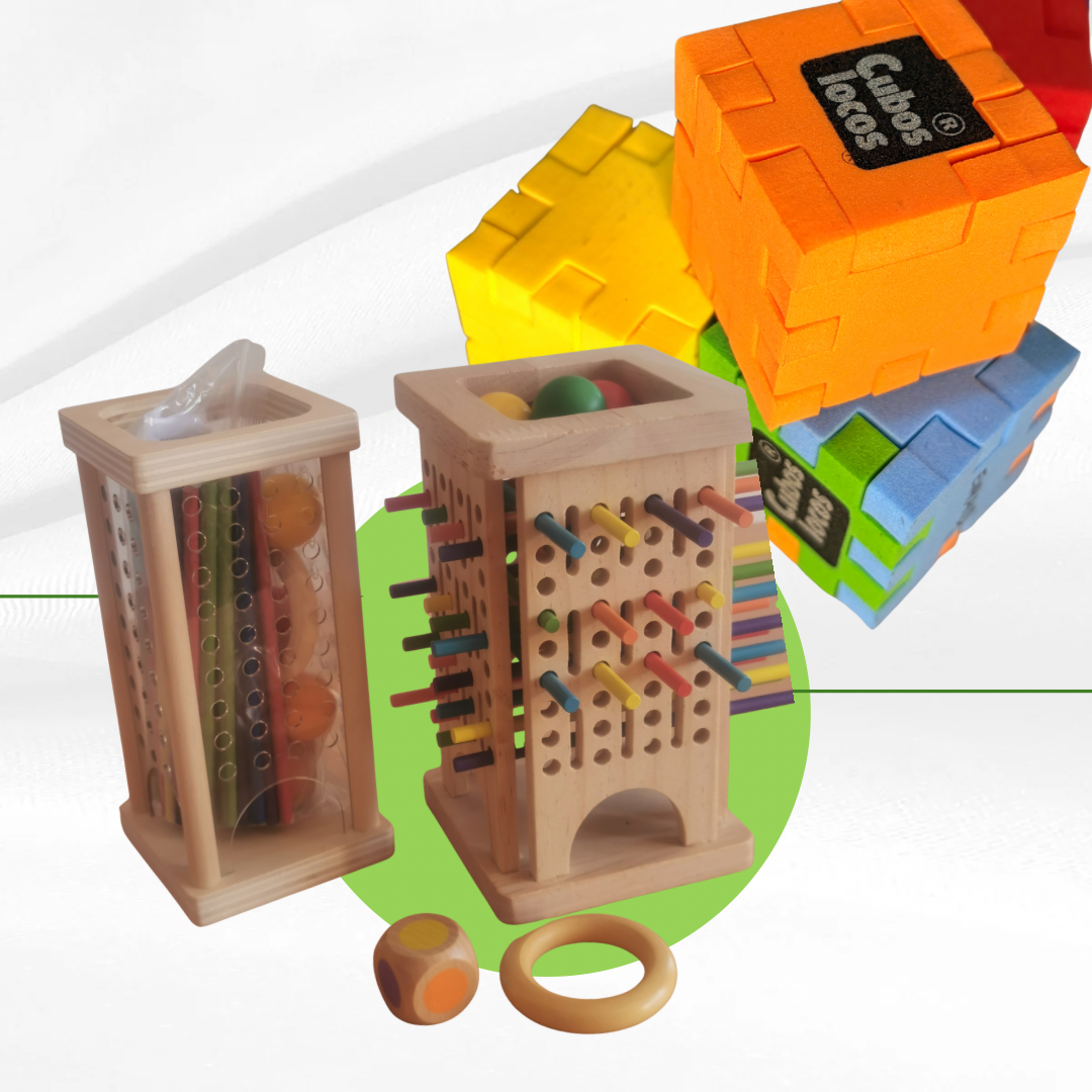 Pack  Cubos Locos + Juego De Palitos